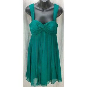 J CREW Dress Petite 2 Green Fit Flare Cocktail New